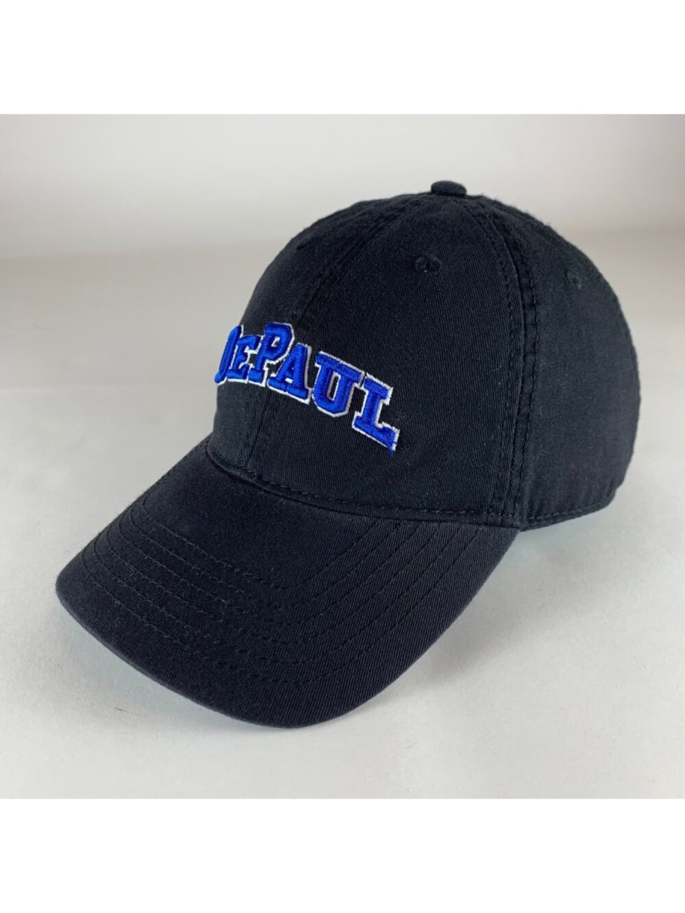 DePaul Blue Demons NCAA Black Legacy Relaxed Fit Strapback Hat